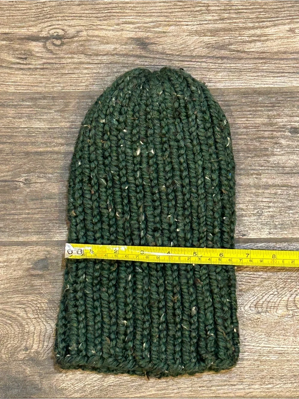Handmade Unisex Cozy Kelp Knit Wool Blend Chunky Beanie 11” NEW